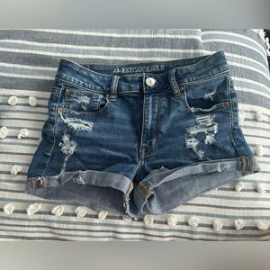 American Eagle Hi Rise Shortie Shorts